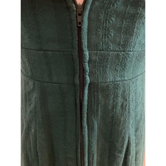 Miami Size Small Fit And Flare Dress Green Cotton Rayon Polyester Eyelet Womens - Picture 6 of 11